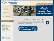 Tablet Screenshot of lafayetterehabilitation.com